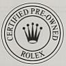 ROLEX CERTIFIED PRE-OWNED (and logo) trademark logo