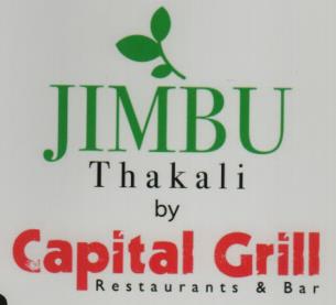 JIMBU THAKALI BY CAPITAL GRILL RESTAURANTS & BAR (and logo) trademark logo