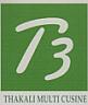 T3 THAKALI MULTI CUSINE (and logo) trademark logo