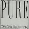 PURE CONSCIOUSLY CRAFTED CUISINE (and logo) trademark logo
