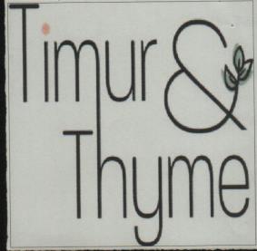 TIMUR & THYME (and logo) trademark logo
