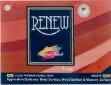 RENEW GLOSS ENAMEL PAINT (and logo) trademark logo