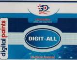 DIGIT- ALL HI-GLOSS ENAMEL (and logo) trademark logo