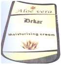 DEKAR MOISTURISING CREAM (and logo) trademark logo