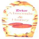 DEKAR ALMONDS & HONEY (and logo) trademark logo