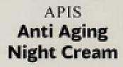 APIS ANTI AGING NIGHT CREAM (and logo) trademark logo