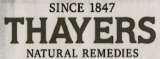 THAYERS (and logo) trademark logo