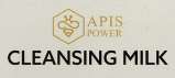 APIS POWER CLEANSING MILK (and logo) trademark logo