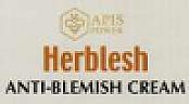 APIS POWER HERBLESH ANTI-BLEMISH CREAM (and logo) trademark logo
