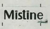 MISTINE (and logo) trademark logo