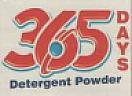 365 DAYS DETERGENT POWDER (and logo) trademark logo