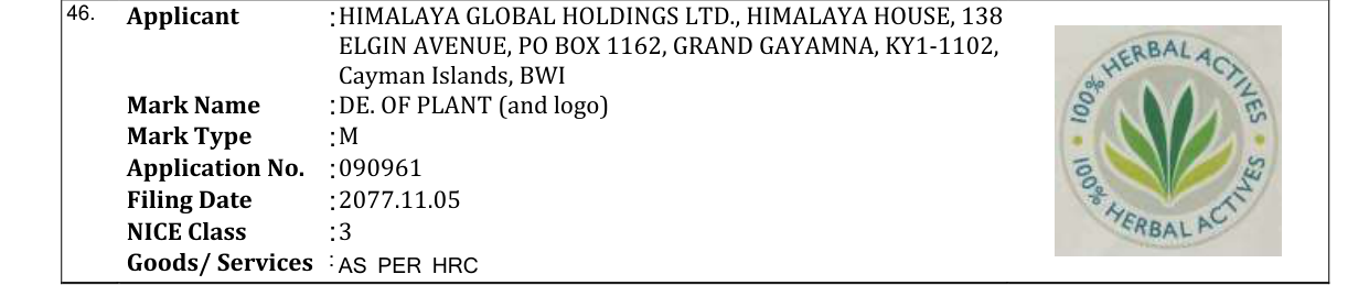 Original bulletin entry for DE. OF PLANT (and logo)