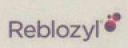 Reblozyl (and logo) trademark logo