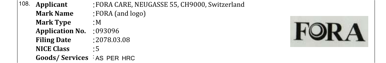 Original bulletin entry for FORA (and logo)