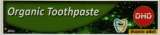 DHD ORGANIC TOOTHPASTE (and logo) trademark logo