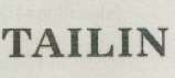 TAILIN (and logo) trademark logo