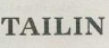 TAILIN (and logo) trademark logo