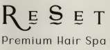 RESET PREMIUM HAIR SPA (and logo) trademark logo