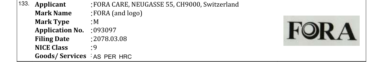 Original bulletin entry for FORA (and logo)