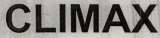 CLIMAX (and logo) trademark logo