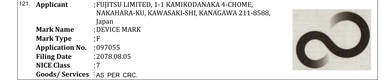 Original bulletin entry for DEVICE MARK