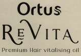 ORTUS REVITA PREMIUM HAIR VITALISING OIL (and logo) trademark logo