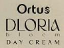 ORTUS DLORIA BLOOM DAY CREAM (and logo) trademark logo