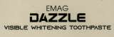 EMAG DAZZLE VISIBLE WHITENING TOOTHPASTE (and logo) trademark logo