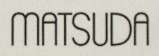 MATSUDA (and logo) trademark logo