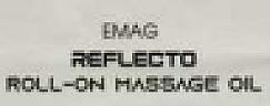EMAG REFLECTO ROLL-ON MASSAGE OIL (and logo) trademark logo