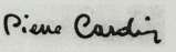 PIERRE CARDIN (and logo) trademark logo