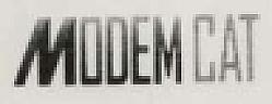 MODEMCAT (and logo) trademark logo