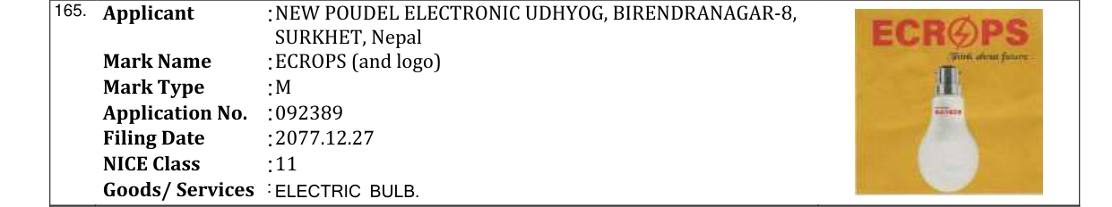 Original bulletin entry for ECROPS (and logo)