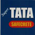 SUPER TATA SAFECRETE (and logo) trademark logo