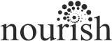 NOURISH (and logo) trademark logo