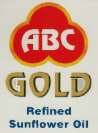 ABC GOLD REFINED SUNFLOWER OIL (and logo) trademark logo