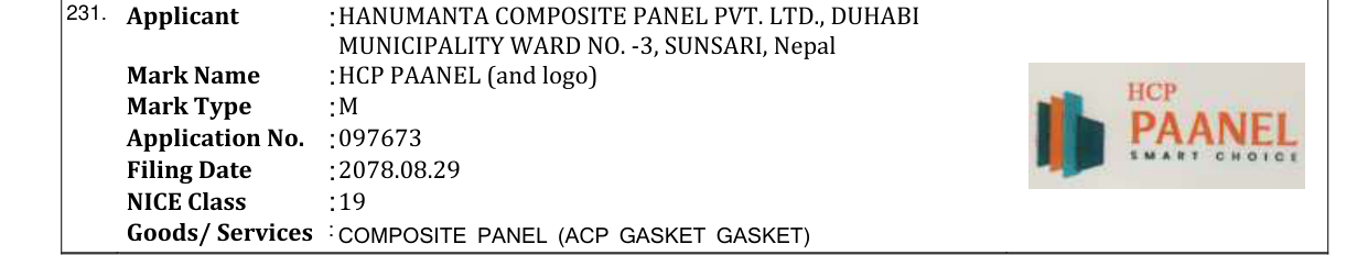 Original bulletin entry for HCP PAANEL (and logo)