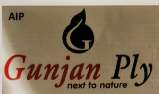 AIP GUNJAN PLY (and logo) trademark logo