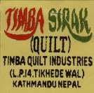 TIMBA SIRAK (QUILT) (and logo) trademark logo