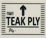 MPPI TEAK PLY (and logo) trademark logo