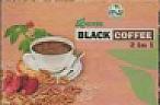 LWH HERBS BLACK COFFEE (and logo) trademark logo