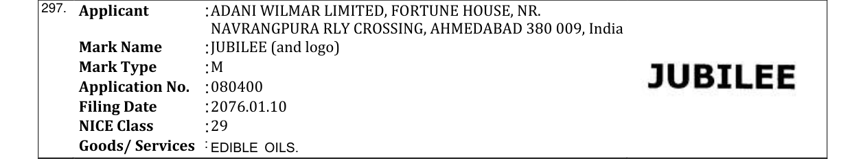 Original bulletin entry for JUBILEE (and logo)