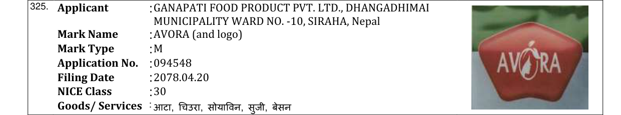 Original bulletin entry for AVORA (and logo)