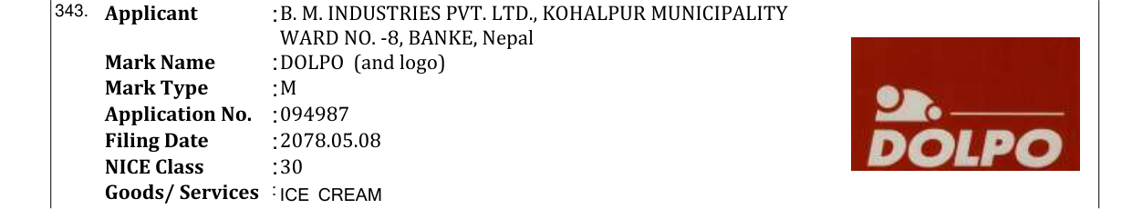 Original bulletin entry for DOLPO (and logo)