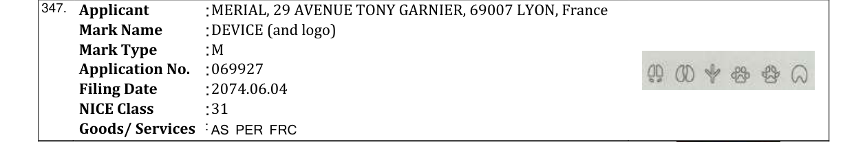 Original bulletin entry for DEVICE (and logo)