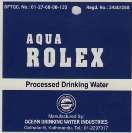 AQUA ROLEX (and logo) trademark logo