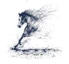 DEVICE FOR HORSE (and logo) trademark logo