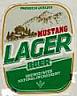 MUSTANG LAGER BEER (and logo) trademark logo
