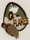 Q-FLAKES (and logo) trademark logo