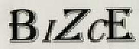 BIZCE (and logo) trademark logo